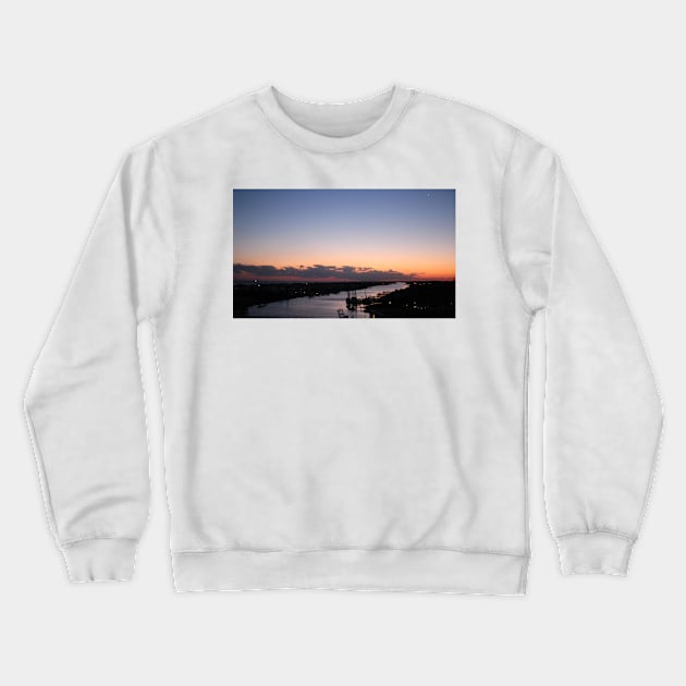 Waterway Sunset #2 Crewneck Sweatshirt by Cynthia48